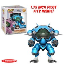 🔥Funko Pop Games: Overwatch D.VA W/MEKA BLUEBERRY SKIN #177 EXC VAULTED🔥 picture