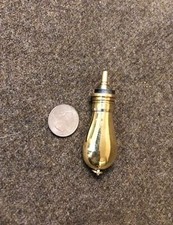 Miniature Brass Priming Flask for Flintlocks picture