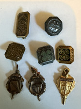 Vintage Lot of 8 Club pins and Charms   4H, FHA picture