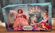New Disney Store The Little Mermaid 2006 Ariel & Eric Horse & Carriage Set NIB picture