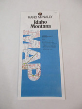Rand McNally Idaho Montana State Highway Travel Road Map~HrcRM picture