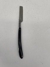 Vintage G.C.T.C. Straight Razor Real German Solinger Ground Black Handle Barb picture