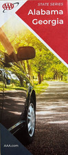 New AAA ALABAMA - GEORGIA STATE ROAD MAP  Highway Tour  AL/GA   LATEST 2025 picture