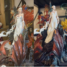 Daenerys Targaryen Dragon Mother 1/5 BLACK PINK Resin Statue Anime Painted Model picture