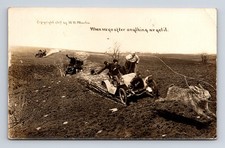 1912 W H MARTIN RPPC Exaggerated Giant Jack Rabbit Lasso by Men in Cars Postcard picture