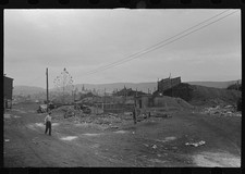 Photo:Mount Carmel Pennsylvania 1938 Church Spires Houses Over Coalyards picture