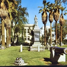 Long Beach Lincoln Park 1956 Vintage California USA Postcard 2 Stamps picture