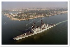 Guided Missile Destroyer USS Scott In Suez Canal Desert Shield 8 x 12 Photo picture