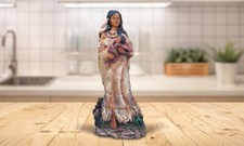 Indian Woman Holding a Baby Statue 11