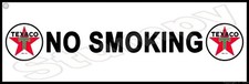 Texaco No Smoking Metal Sign 6
