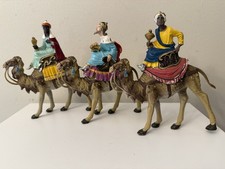 VTG Three kings Wise Men on Camels Nativity Set With Removable Riders Plastic picture