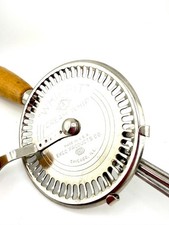 VTG A&J Whippit Cream Whip Hand Crank Egg Beater Ekco Chicago USA Wood Handle picture
