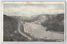 1919 Lewiston Minnesota MN Postcard Valley Scene Birds Eye View Mountains Posted picture