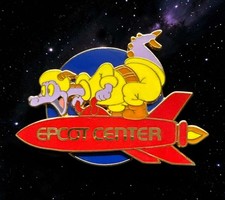 WDW - One Little Spark...A Morning With a Purple Dragon Figment on a Rocket Pin picture