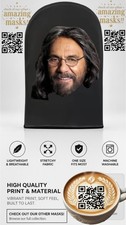 🔥 Tommy Chong Mesh Face Mask Costume Halloween Party Pothead Stoner Weed Cheech picture