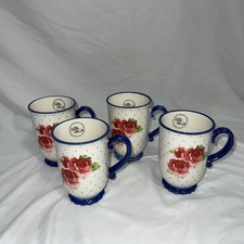 The Pioneer Woman Heritage Floral Red Blue Decor Sign Dish Mug Cup RETIRED HTF picture