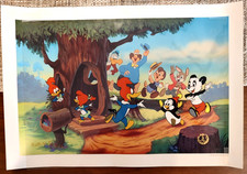 Walter Lantz Signed Woody Woodpecker & Friends Hand-Painted Cel 1989 48/500 picture