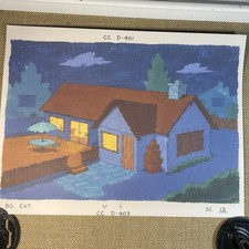 Ed, Edd n Eddy animation Cel Animated 80’s Cartoon background Print Art Vtg R picture
