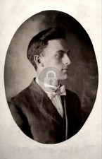 Gorgeous 1910s Handsome Man Gay Int Portrait Dapper RPPC Photo Postcard COPY picture