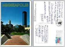 Vintage 1987 Minneapolis MN Skyline Postcard Posted Chrome NMN Inc. picture