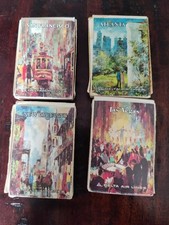 Delta Airlines Vintage City Playing Cards San Fran, Las Vegas, N Orleans, Atlan picture