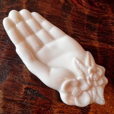 Vintage Avon Milk Glass Hand Dish 6