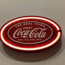 Coca-Cola LED Neon Look Rope Replica Marquee Sign - Enjoy The Real Thing picture