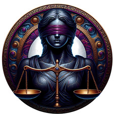 Themis Ancient Goddess Justice Decal - Ancient Greek God Decal - 3