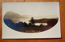 Oneita Bay, Lake George from the North real photo postcard JS Wooley photog picture