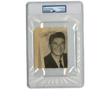 President Ronald Reagan Signed Portrait Cut PSA Auto picture