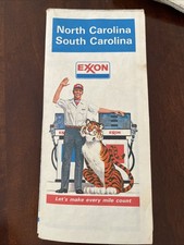 1979 Exxon North Carolina South Carolina Map picture