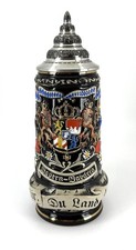 King Bayern-Bavaria German Lidded Beer Stein 0.5L Munich Neuschwanstein Germany picture