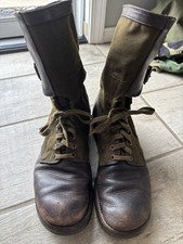 US Army Vietnam War Early Issued Tropical Boots, Size 9 1/2, Made 1951 picture