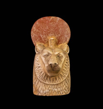 Ancient Egyptian Rare Hand-Carved Goddess Sekhmet Head Deity Statue Figurine BC picture