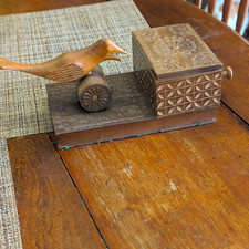 Vintage Carved cigarette dispenser picture