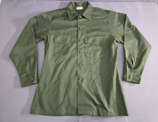 Vintage Army Shirt Mens Large 16.5x34 1982 Utility Durable Press OG-507 Military picture