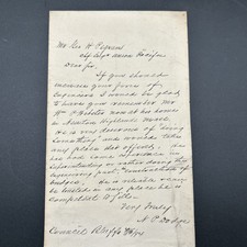 1894 ALS N.p.Dodge Council Bluffs IA Union Pacific Chief Engineers Brother picture