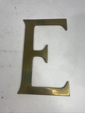 VTG Mid Century Hong Kong Brass 9” “E” picture