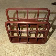 YAFFA Storage Brown Plastic Organizer 1983 MICRO Catch-All Can Be Wall Mounted  picture