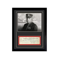 John Phillip Sousa Signed Cancelled Check Framed Display picture