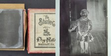 1909 antique 13p GLASS NEGATIVE HAMMER GAMBLER SHOEMAKER SCHLEGEL ROTHERMEL KEMP picture