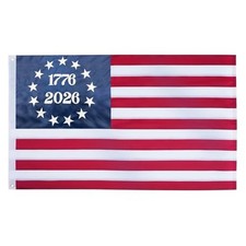 TOPFLAGS 1776-2026 Betsy Ross Flag 4x6 Feet Heavy Duty Outdoor Embroidered 13... picture