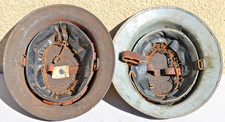LOT OF 2 WW1 US ARMY  DOUGHBOY HELMET ALL ORIGINALS US MILITARY WWI GREAT WAR picture