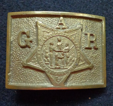 Antique GAR Grand Army Republic Civil War Union Veteran Belt Buckle picture