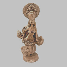 Vintage Coco Joe's Dancing Hula Lady Figurine Hapa Wood #59 Hawaii 1990 picture
