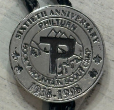 PHILMONT STERLING SILVER PHILTURN ROCKY MOUNTAIN 60TH ANNIVERSARY BOLO 1