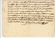 1755 French Handwritten Document Tax Receipt Mercuer 1753 Vingtième Manuscript picture