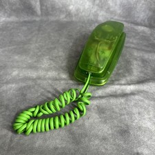 Vintage 1990s CONAIR Corded GREEN Transparent See Through Telephone Retro Phone picture