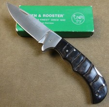 NOS VINTAGE HEN & ROOSTER RH5045RH GERMAN SS LOCKBACK RAM HORN POCKET KNIFE picture