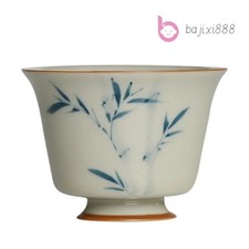 40ml Chinese Ceramic Handpainted Bamboo Tea Bowl Teacup Home Teaware Master Cup picture